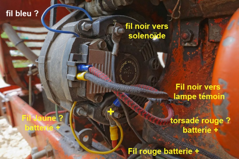 Aide Branchement Alternateur Paris-Rhone