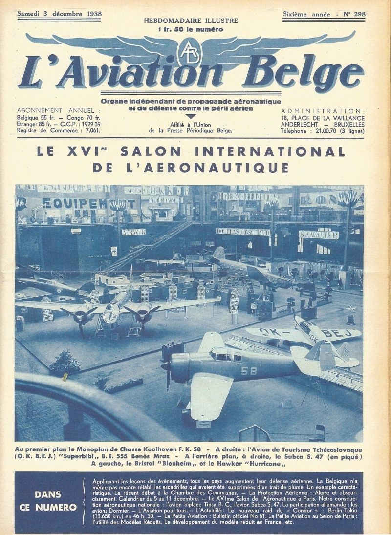 Belgium The Sabca S 47 L Aviation Belge 1938 French Historical Sources And Documents War Thunder Official Forum