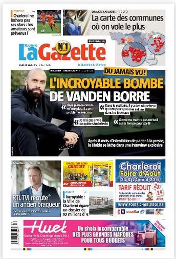 La nouvelle gazette du 20-08-2015 Belgique