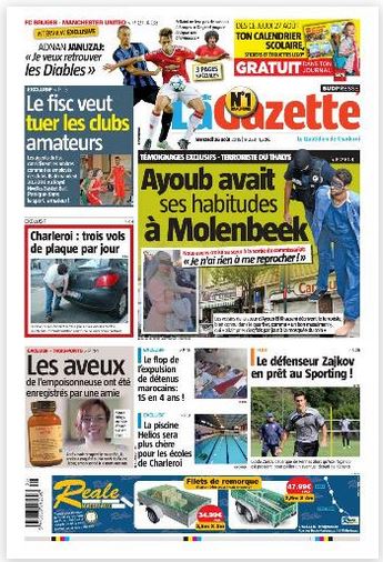 La nouvelle gazette du 26-08-2015 Belgique