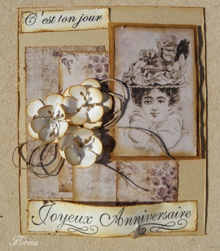 Une Carte D Anniversaire Florina Cartes En Scrapbooking