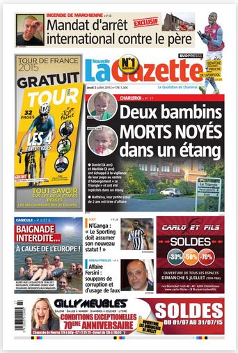 La nouvelle gazette du 02-07-2015 Belgique